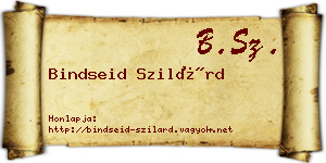 Bindseid Szilárd névjegykártya